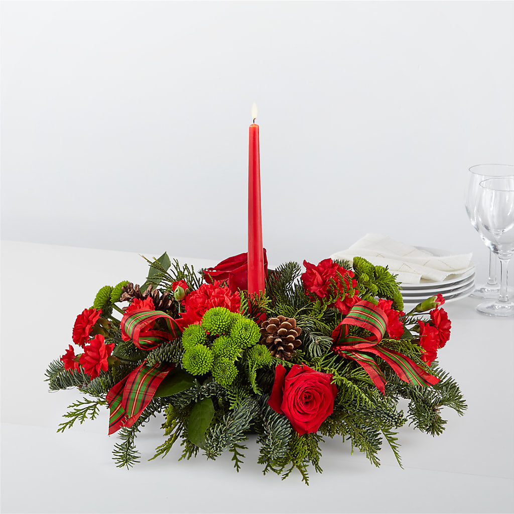 By the Candlelight Centerpiece – Hawes Florist Llc, Maynard MA