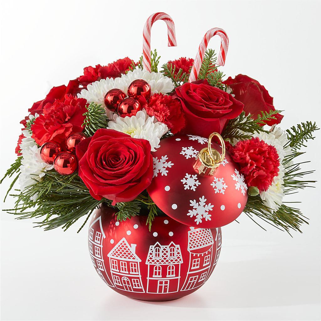 Cheer in the Air Ornament – Hawes Florist Llc, Maynard MA