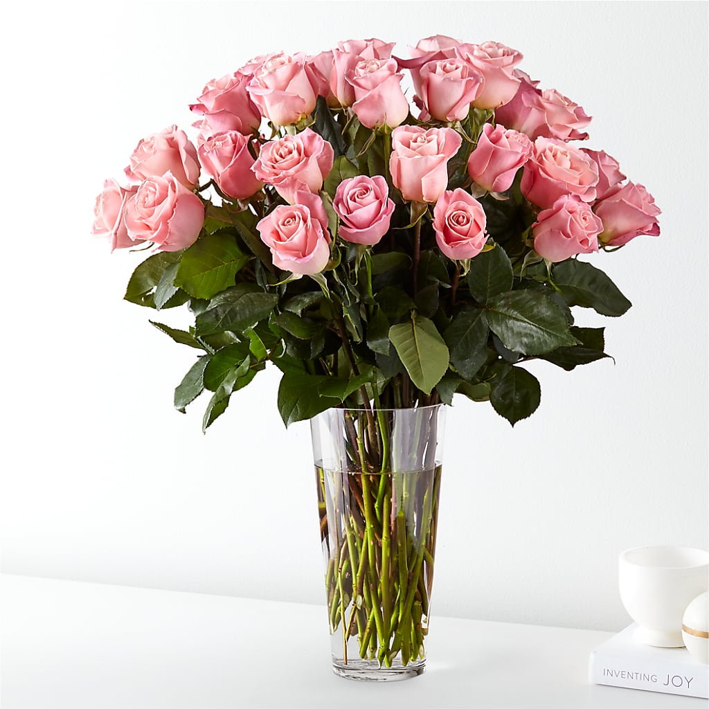 Long Stem Pink Rose Bouquet – Hawes Florist Llc, Maynard MA