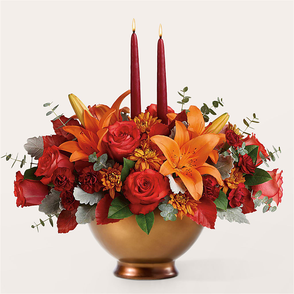 Fruits of Fall Centerpiece – Hawes Florist Llc, Maynard MA