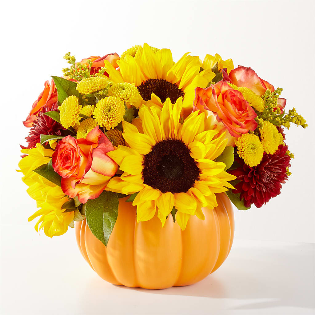 Golden Gourd Pumpkin Bouquet – Hawes Florist Llc, Maynard MA