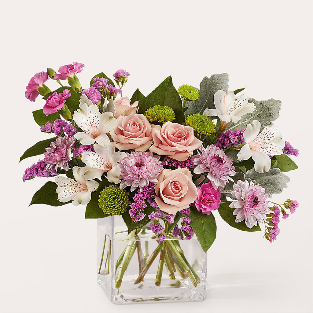 Pink Suede Bouquet – Hawes Florist Llc, Maynard MA