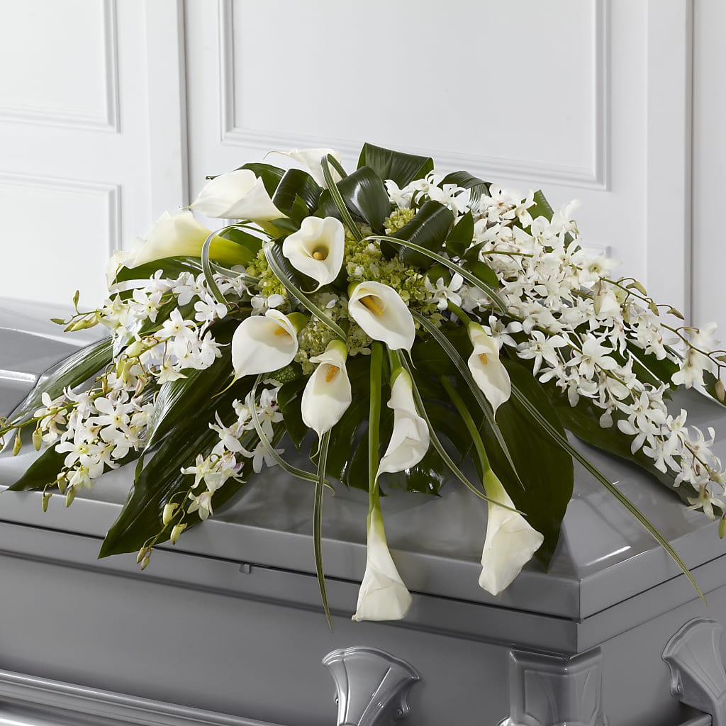 Angel Wings Casket Spray – Hawes Florist Llc, Maynard MA