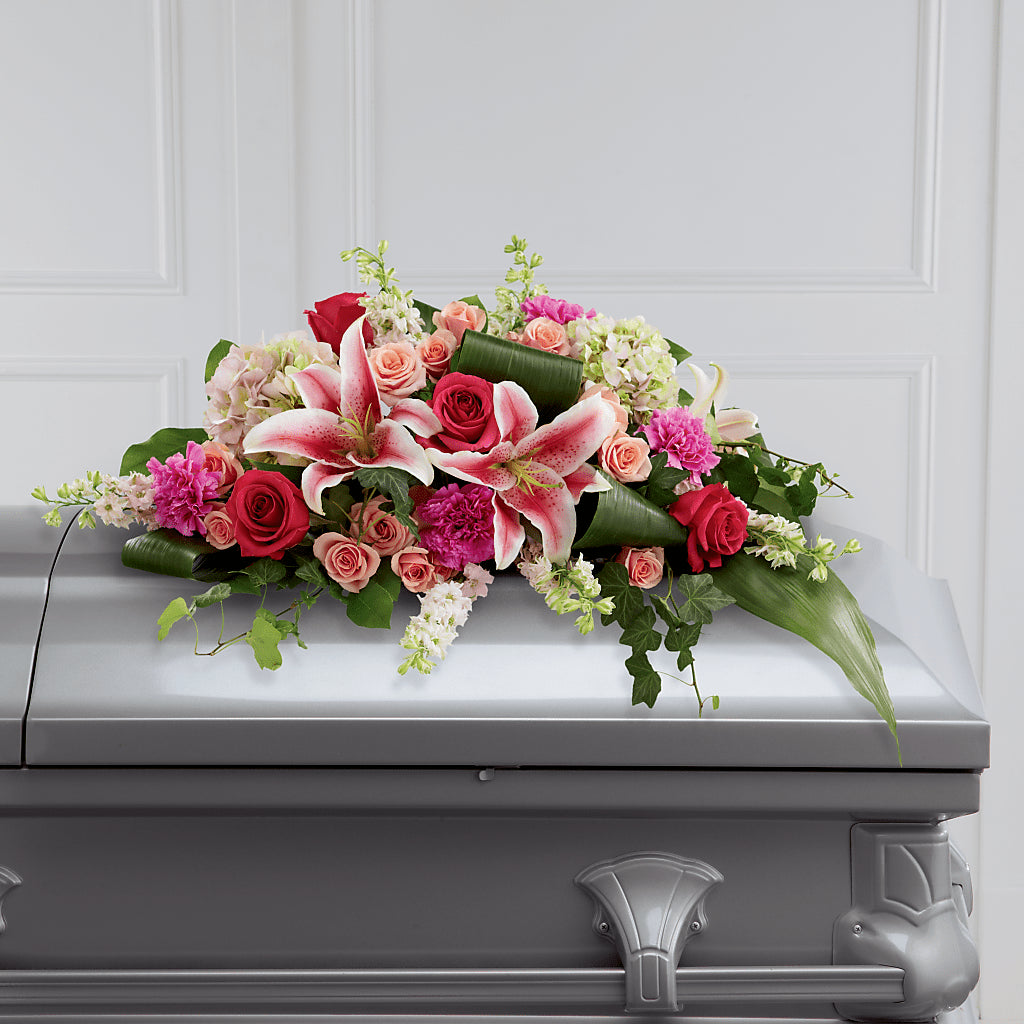 Splendid Grace Casket Spray – Hawes Florist Llc, Maynard MA