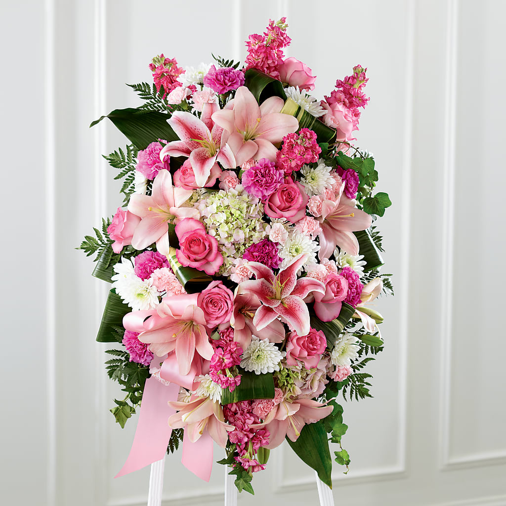Comforting Standing Spray – Hawes Florist Llc, Maynard MA