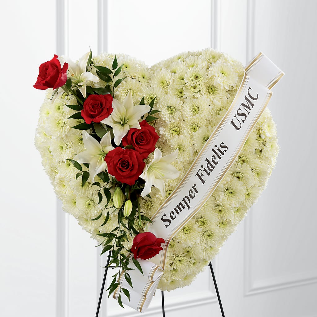 Heartfelt Hero Standing Heart – Hawes Florist Llc, Maynard MA