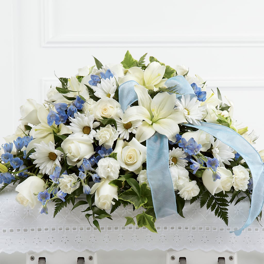 Tender Treasure Casket Spray – Hawes Florist Llc, Maynard MA