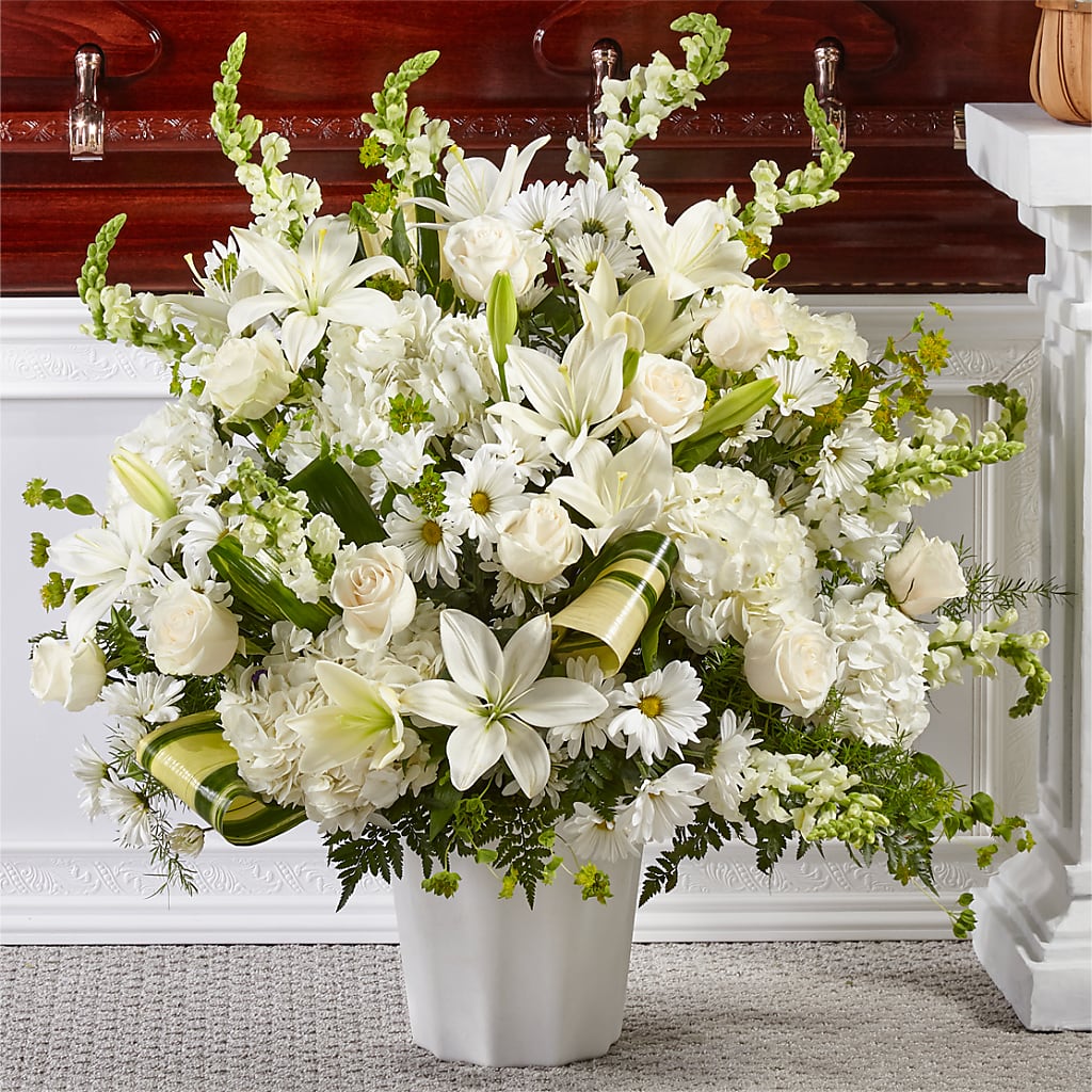 Thoughts of Tranquility Floor Basket – Hawes Florist Llc, Maynard MA