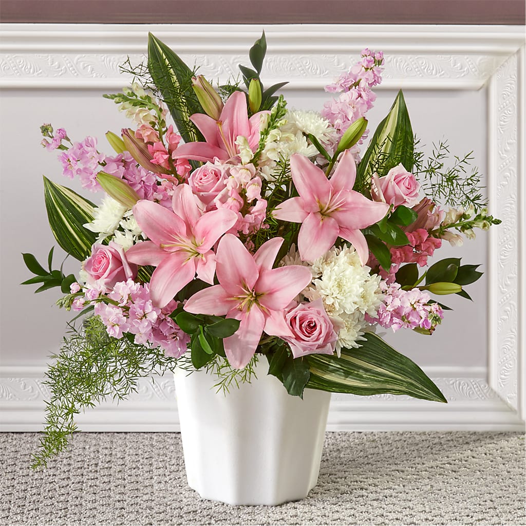 Simply Serene Floor Basket – Hawes Florist Llc, Maynard MA