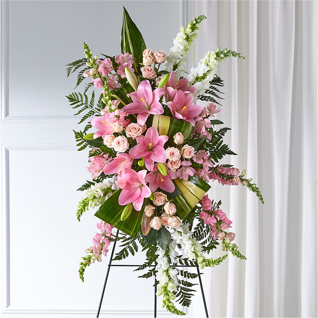 Elegant Embrace Standing Spray – Hawes Florist Llc, Maynard MA