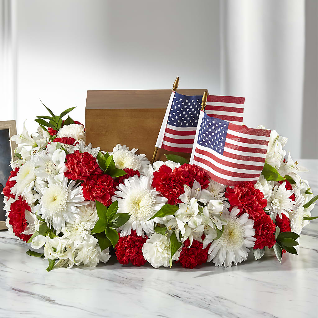 Spirit of Patriotism Cremation Adornment – Hawes Florist Llc, Maynard MA