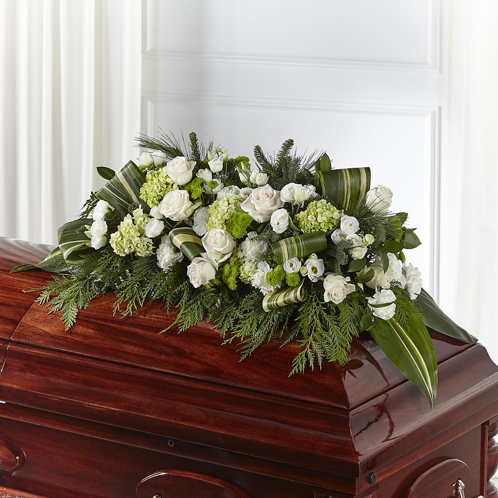 Hopeful Gesture Casket Spray – Hawes Florist Llc, Maynard MA