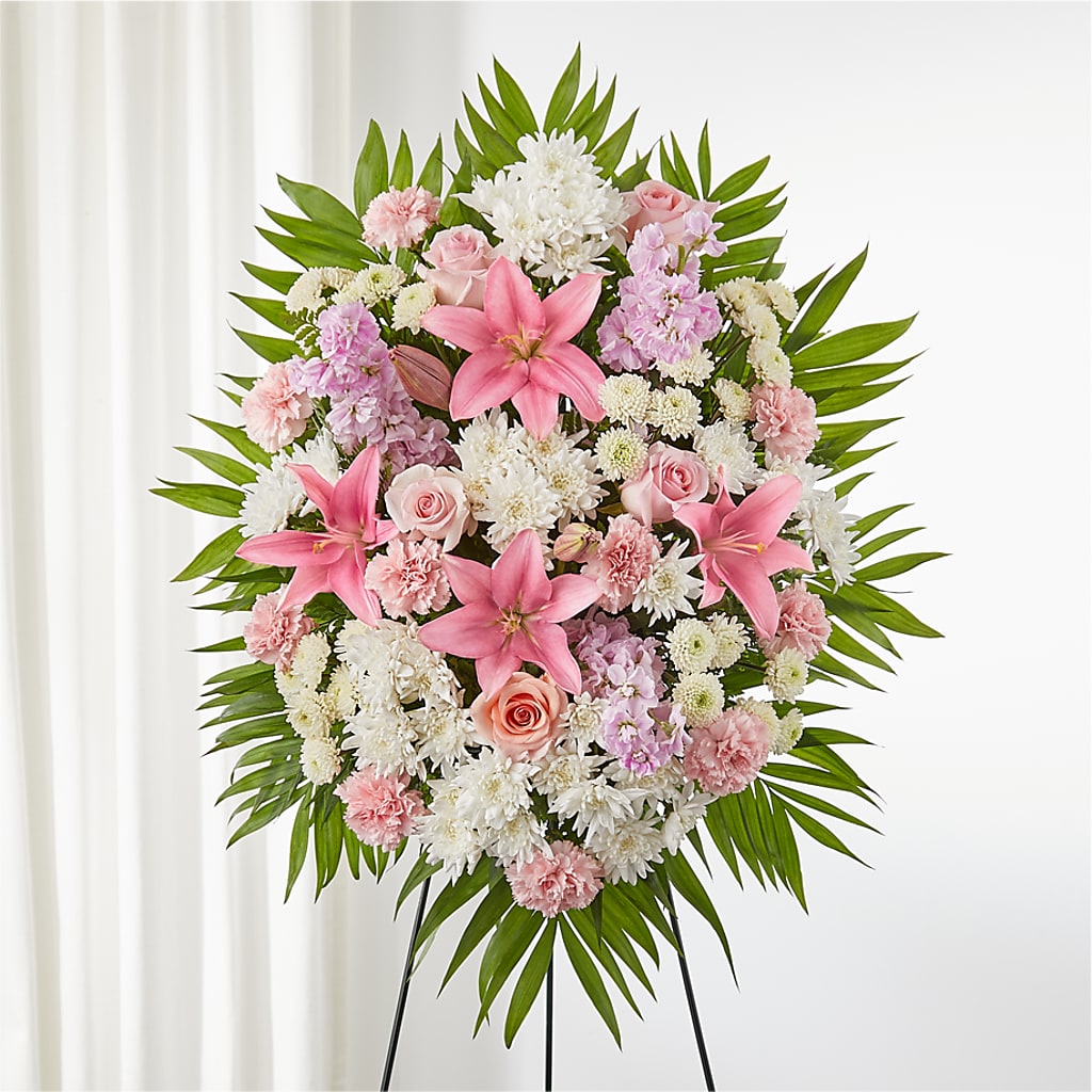 Offering Solace Standing Spray – Hawes Florist Llc, Maynard MA