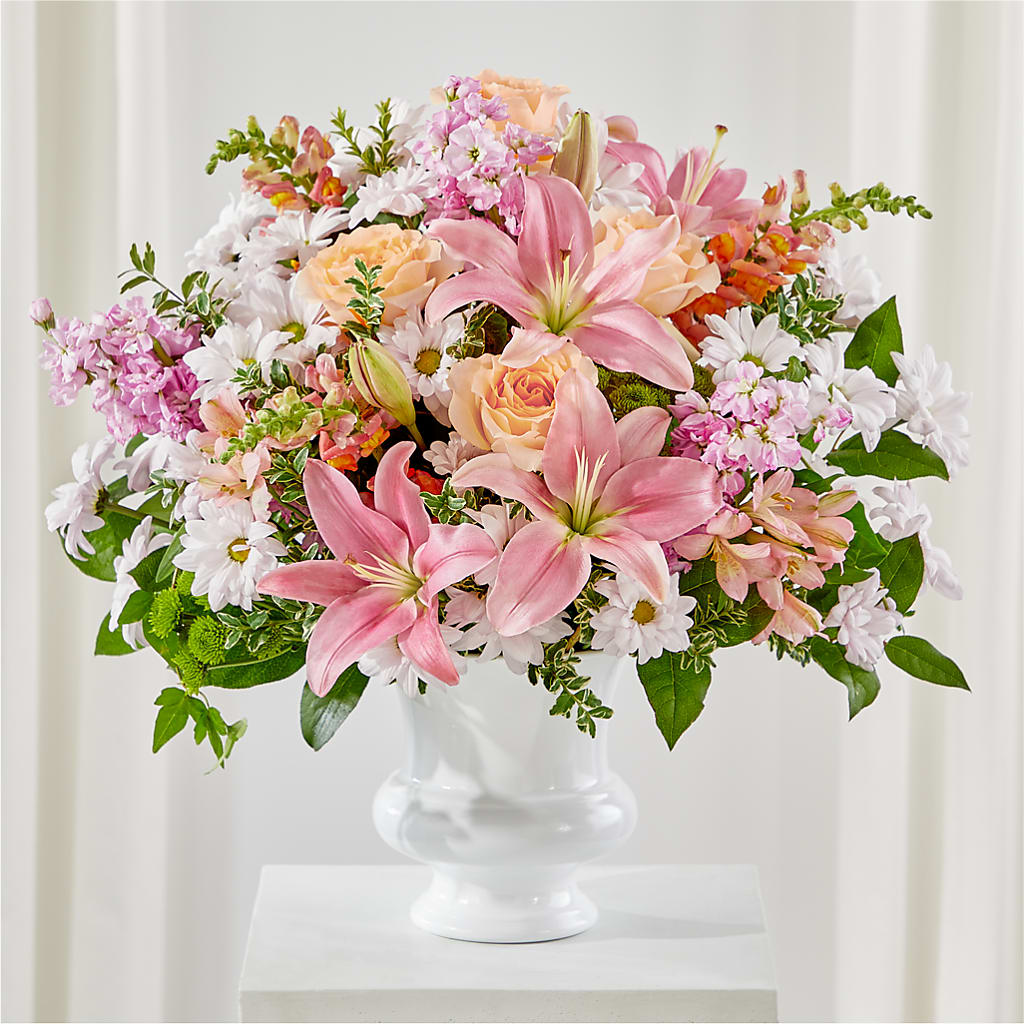 Heartfelt Gesture Urn Arrangement – Hawes Florist Llc, Maynard MA