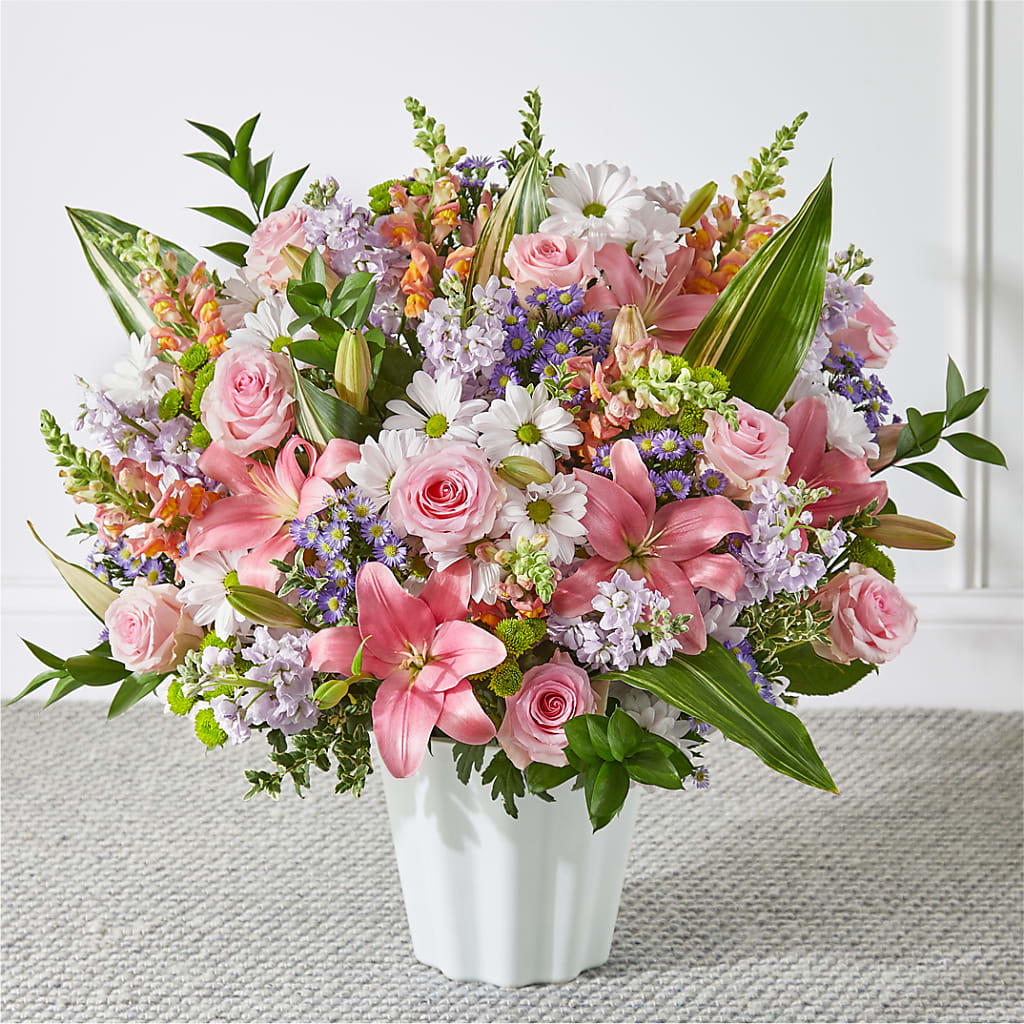 Abundant Compassion Floor Basket – Hawes Florist Llc, Maynard MA