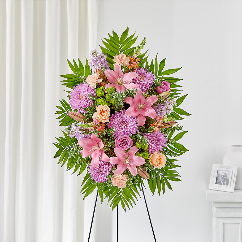 Love & Light Standing Spray – Hawes Florist Llc, Maynard MA
