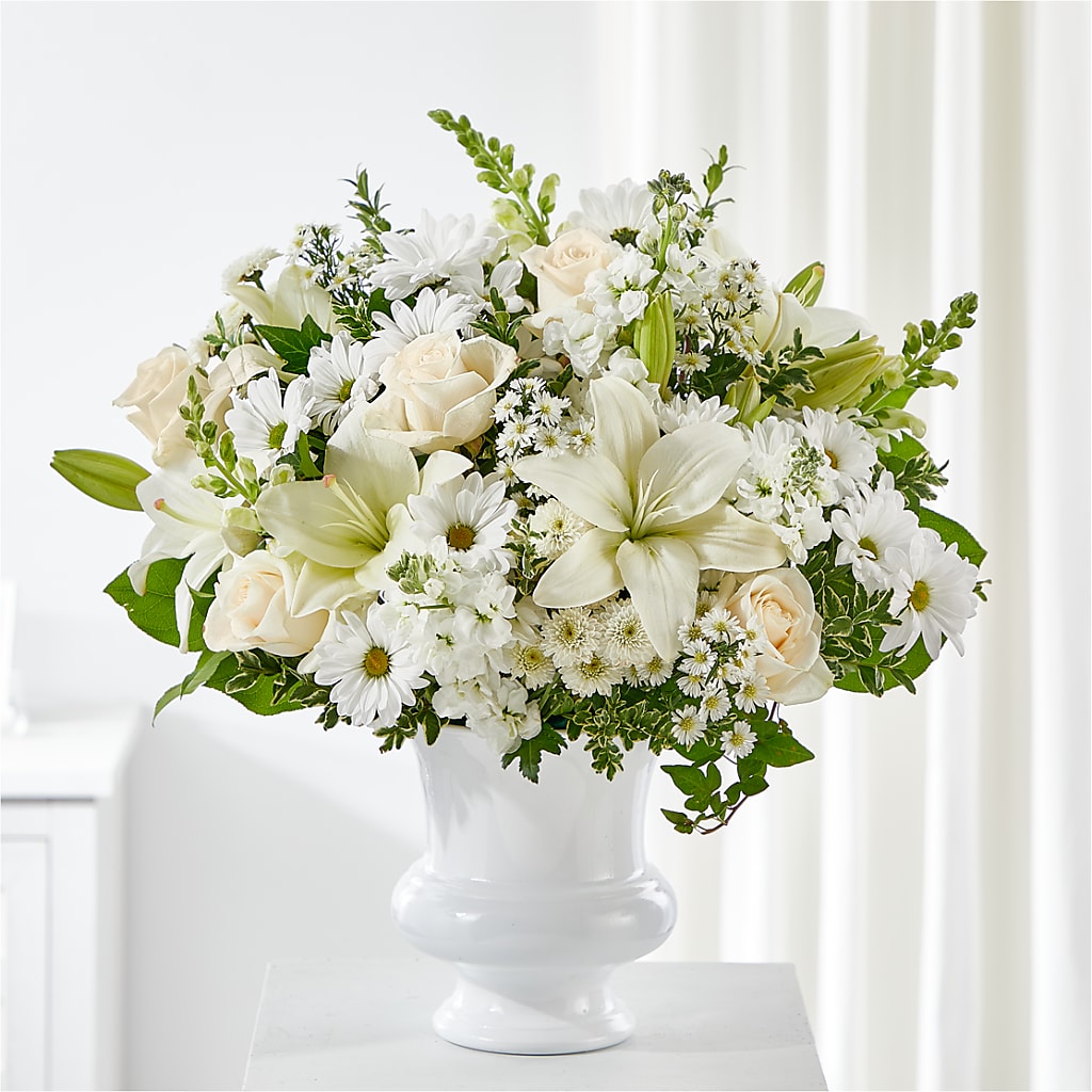 Uplifting Urn Arrangement – Hawes Florist Llc, Maynard MA