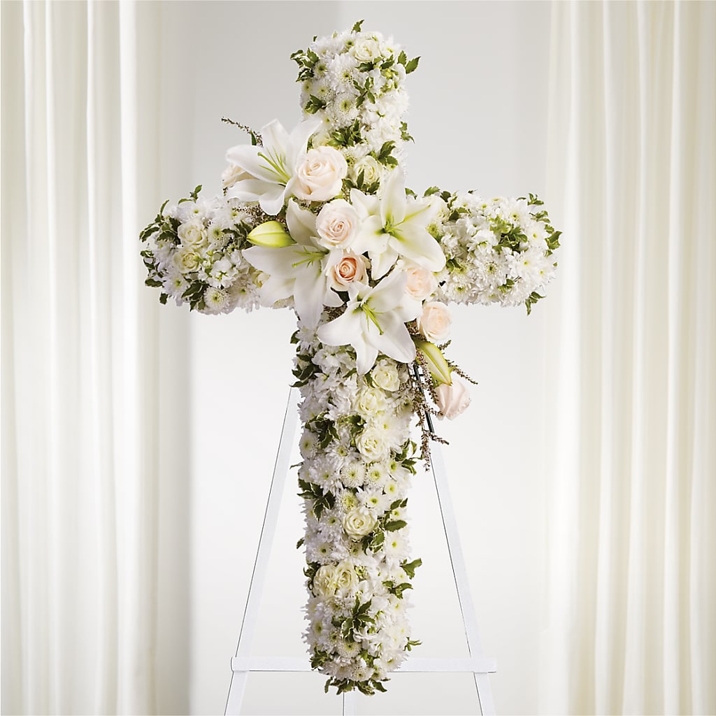 Spiritual Guidance Standing Spray – Hawes Florist Llc, Maynard MA