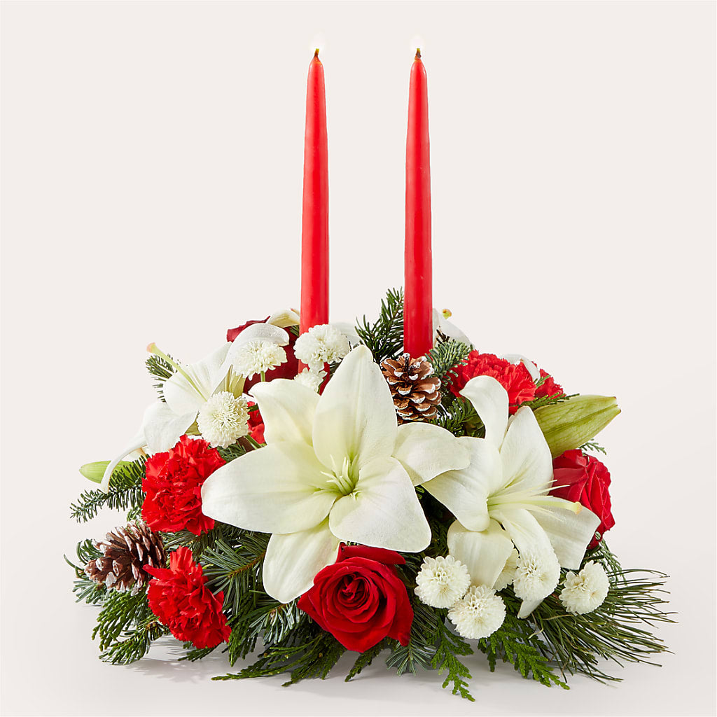 Seasonal Festivities Centerpiece – Hawes Florist Llc, Maynard MA