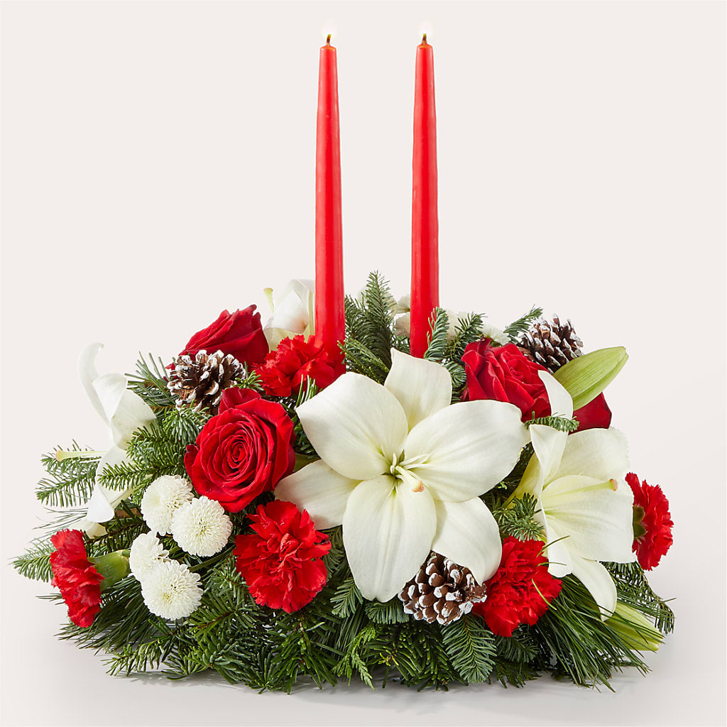 Seasonal Festivities Centerpiece – Hawes Florist Llc, Maynard MA