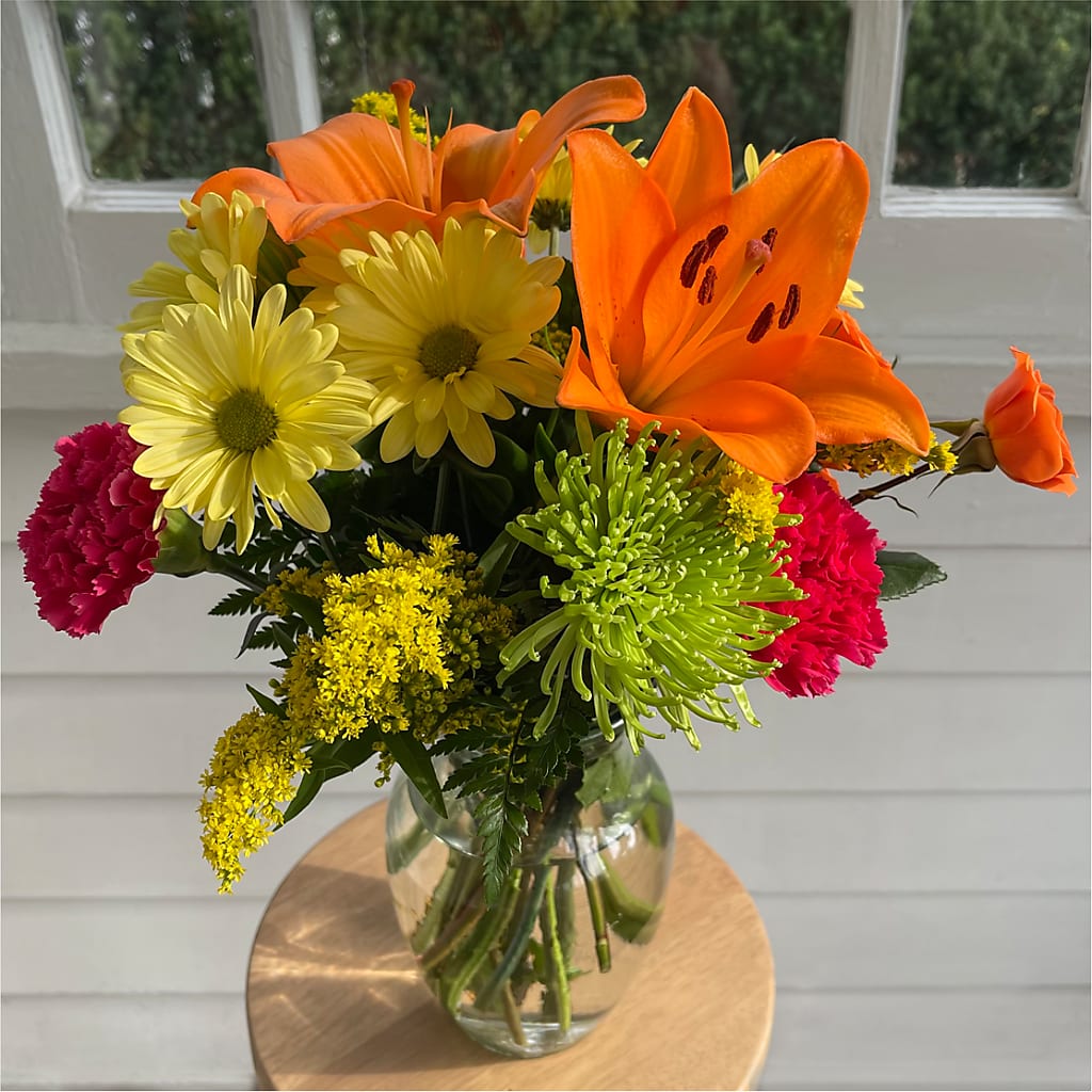 Bold & Bright – A Florist Original –  Hawes Florist Llc, Maynard MA