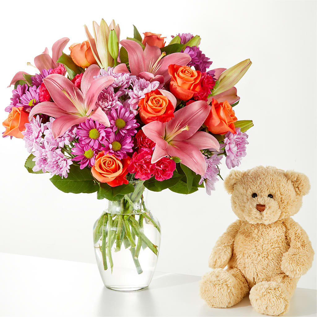 One and Only Bouquet and Bear Bundle –  Hawes Florist Llc, Maynard MA