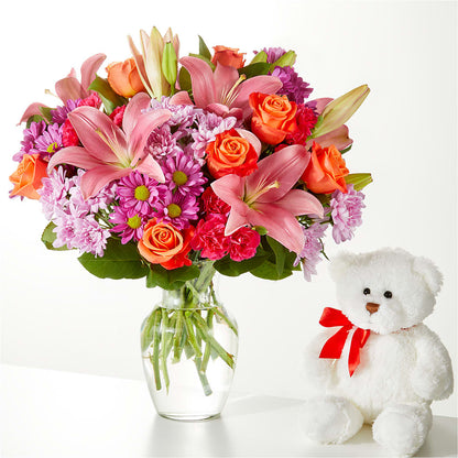 One and Only Bouquet and Bear Bundle –  Hawes Florist Llc, Maynard MA