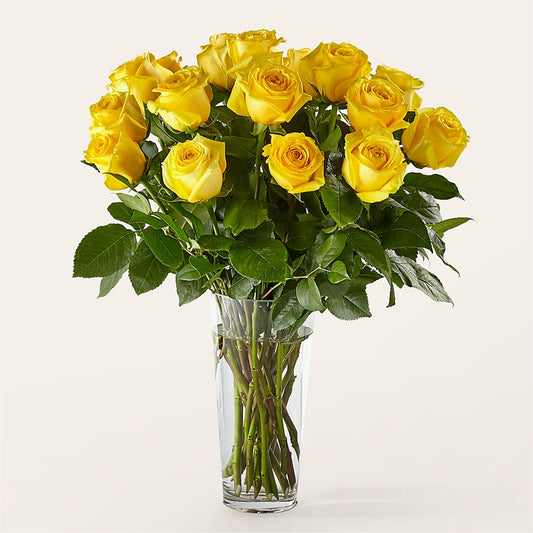 Long Stem Yellow Rose Bouquet –  Hawes Florist Llc, Maynard MA