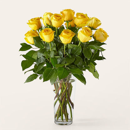 Long Stem Yellow Rose Bouquet –  Hawes Florist Llc, Maynard MA