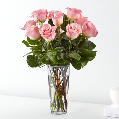 Long Stem Pink Rose Bouquet –  Hawes Florist Llc, Maynard MA
