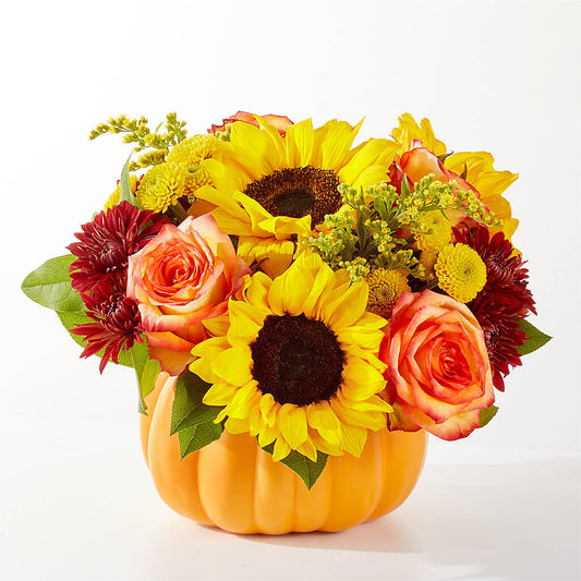 Golden Gourd Pumpkin Bouquet –  Hawes Florist Llc, Maynard MA