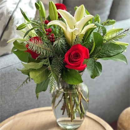 Sparkling Snowflakes Bouquet –  Hawes Florist Llc, Maynard MA