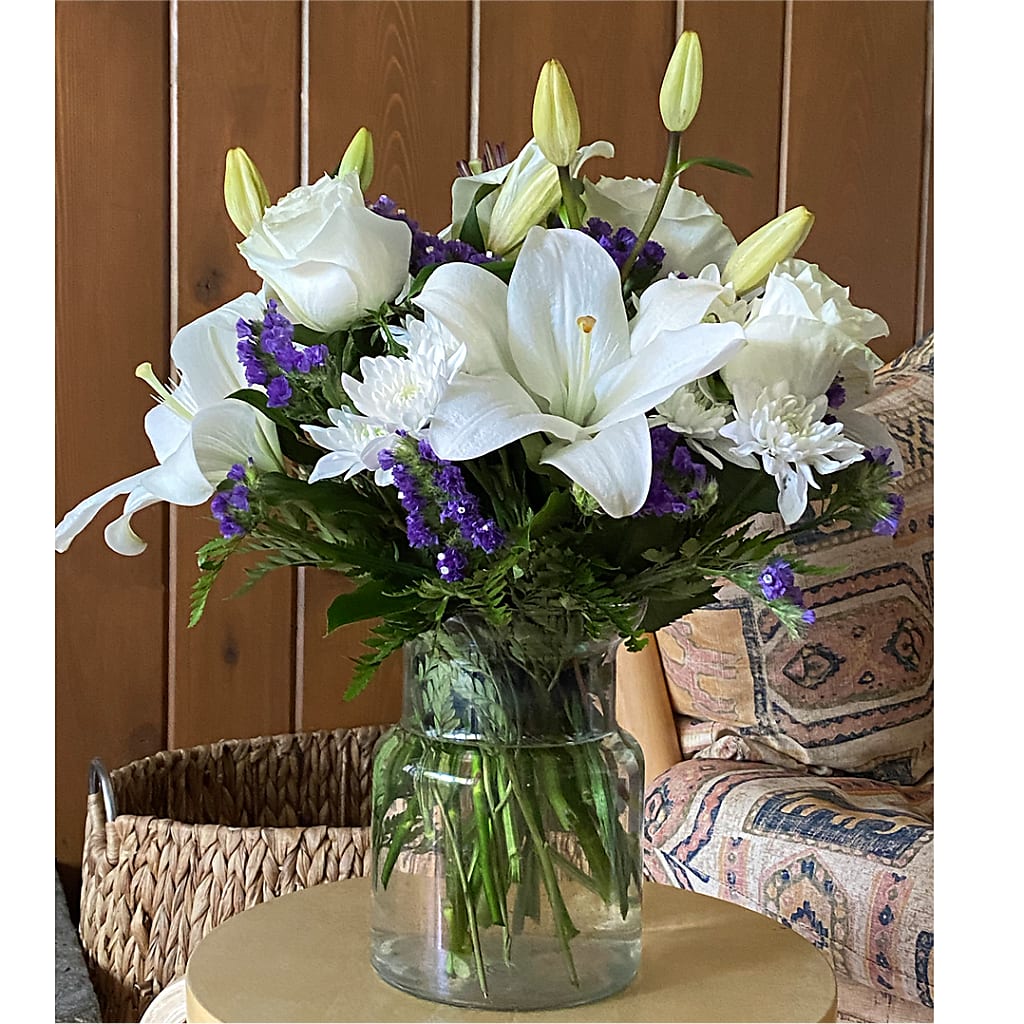 Beyond Blue Bouquet –  Hawes Florist Llc, Maynard MA