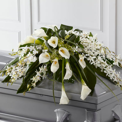 Angel Wings Casket Spray –  Hawes Florist Llc, Maynard MA