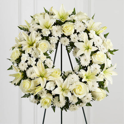 Treasured Tribute Wreath –  Hawes Florist Llc, Maynard MA