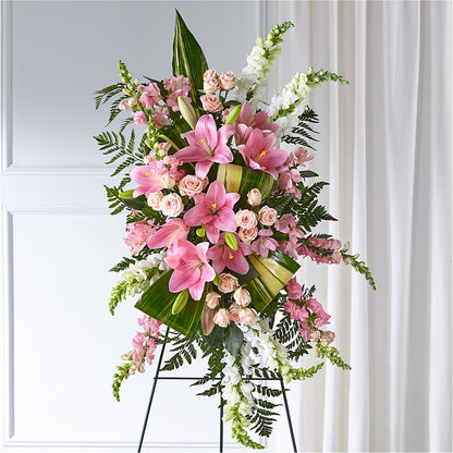Elegant Embrace Standing Spray –  Hawes Florist Llc, Maynard MA