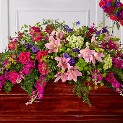Radiant Tribute Casket Spray –  Hawes Florist Llc, Maynard MA