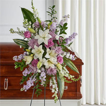 Grateful Hearts Standing Spray –  Hawes Florist Llc, Maynard MA